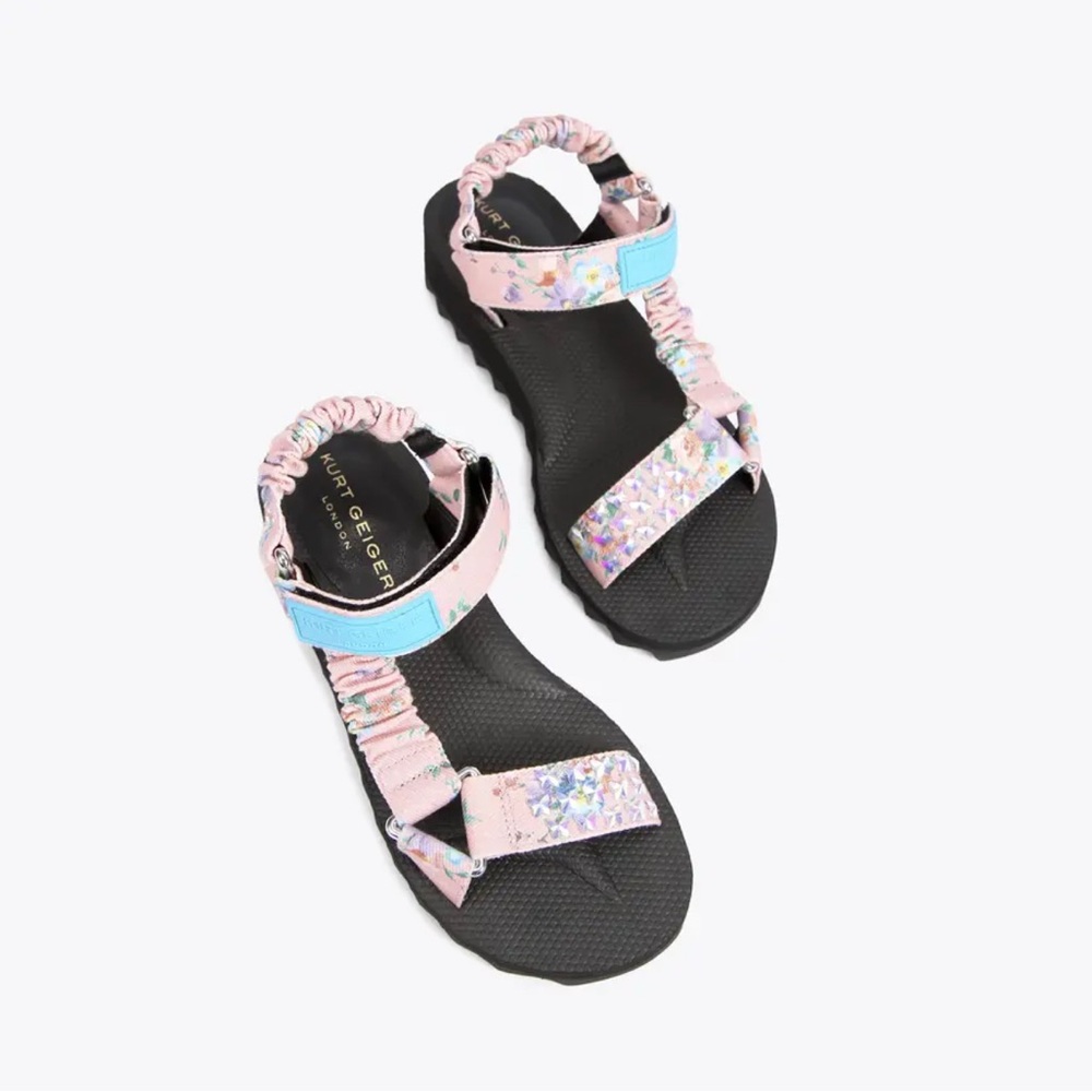 Kurt Geiger Black Shoe Box with Vibrant Pattern